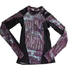 Intelliskin Rash Guard Shirt Long Sleeve Purple Swim Posture Shirt Women's S